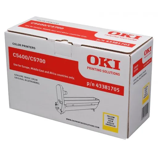 OKI 43381705 - originálna optická jednotka, žltá, 20000 strán