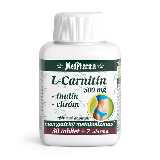 MedPharma L-Carnitin 500 mg+Inulín+Chróm 37 tabliet