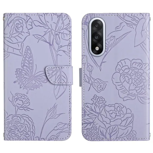 ART BLOSSOM Peňaženkový kryt pre OnePlus Nord 5 5G fialový