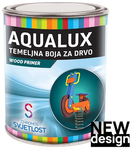 AQUALUX - Základná farba na drevo biela 0,75 L