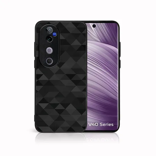 MY ART Ochranný kryt pre Vivo V40 5G BLACK TRIANGLES (232)