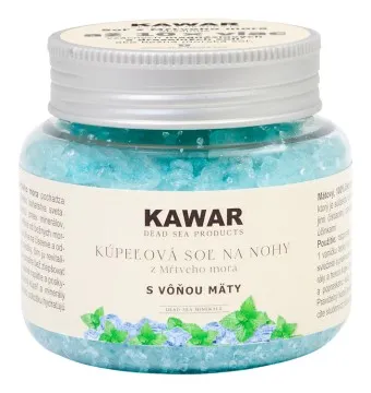 Kawar Kúpeľová soľ z Mŕtveho mora s vôňou mäty 250 g