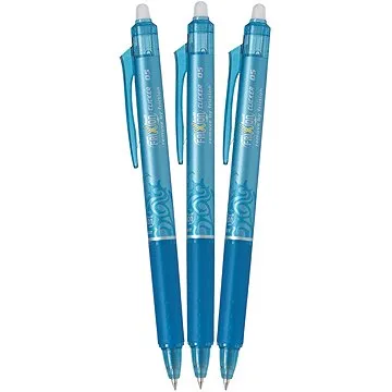 PILOT FriXion Clicker 05 / 0,25 mm, svetlo modré – balenie 3 ks (BLRT-FR5-LB-S3)