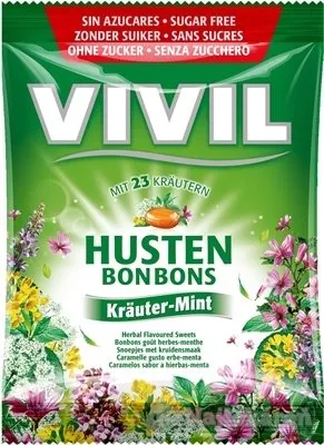 Vivil Husten mentol 23 bylin bez cukru 60 g