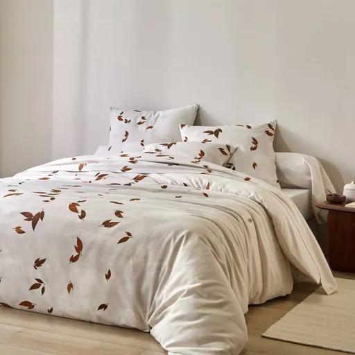 Flanelová posteľná bielizeň Jeseň s potlačou