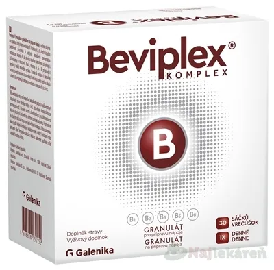 GALENIKA Beviplex B komplex granulát na prípravu nápoja, vrecúška 30ks