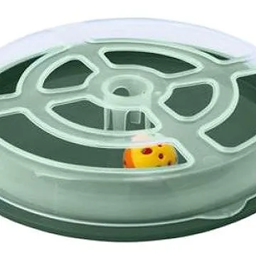 Cobbys Pet Vertigo 29 × 5 cm interaktívna hračka pre mačky s loptou, mix farieb (8016040105928)