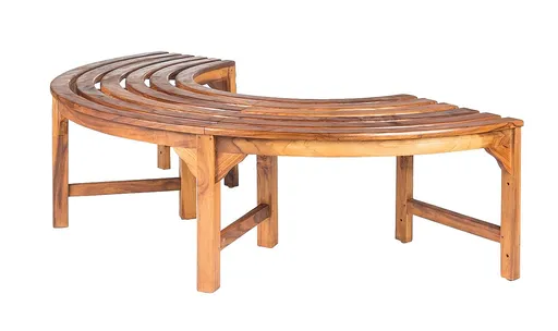 DEOKORK Teaková kruhová lavica AGNESS III