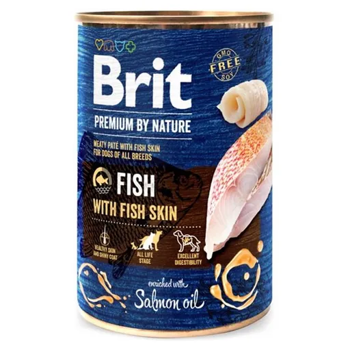 BRIT Premium by Nature Fish & Fish Skin konzerva pre psov 1 ks