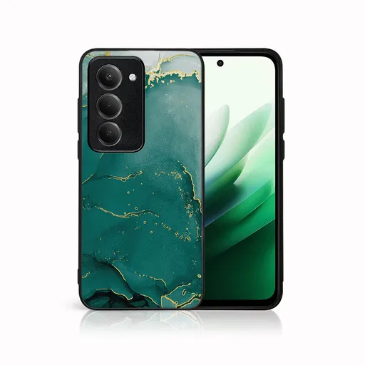 MY ART Ochranný kryt pre Xiaomi Redmi 15 / Redmi 15 5G GREEN MARBLE (145)