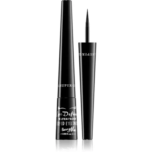 Barry M Eye Define tekuté linky na oči odtieň Super Gloss Black 2 ml