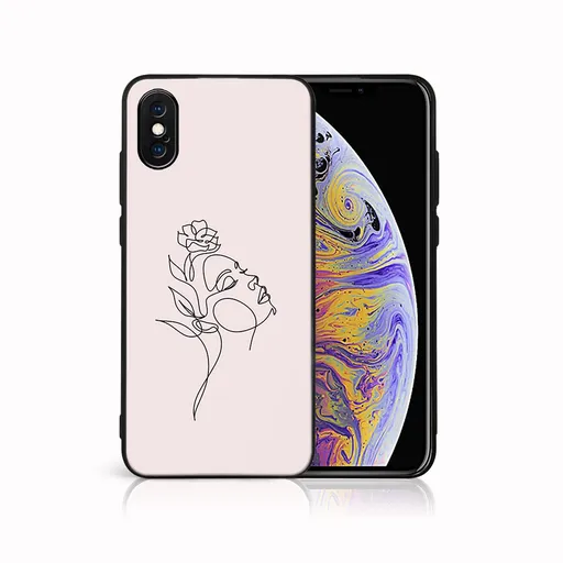 MY ART Ochranný kryt pre Apple iPhone X / XS ROSE GIRL (198)
