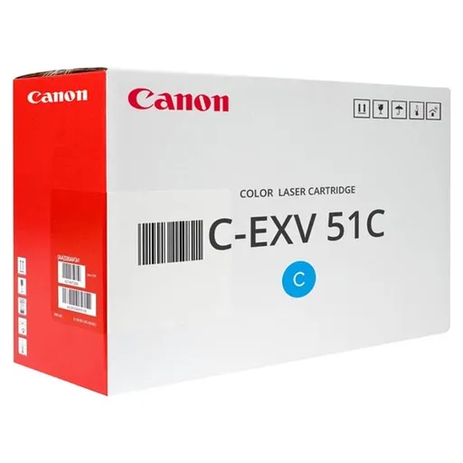 Canon originál toner CEXV51, 0482C002, cyan, 60000str., azurová