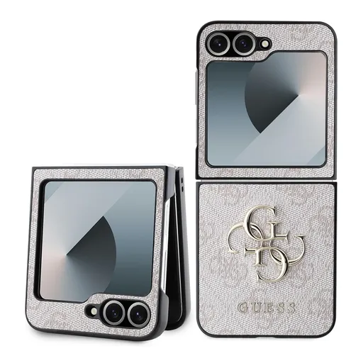 GUESS 4G METAL obal pre Samsung Galaxy Z Flip7 FE 5G / Flip6 5G PINK