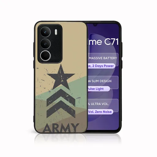 MY ART Ochranný kryt pre Realme C71 ARMY (236)