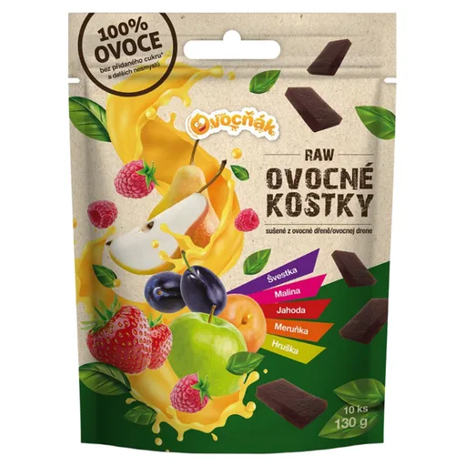 OVOCŇÁK Ovocné kocky mix chutí 130 g
