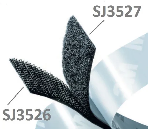 3M Hook & Loop SJ3526 čierny, háčiky, 16 mm x 45,7 m