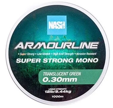 Nash vlasec armourline super strong mono green 1000 m - 0,30 mm 5,44 kg