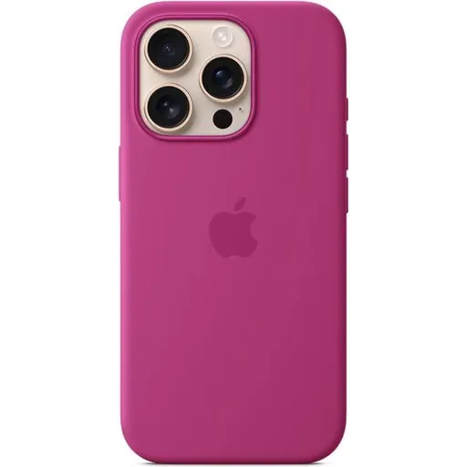 iPhone 16 Pro Silicone Case with MS - Fuchsia