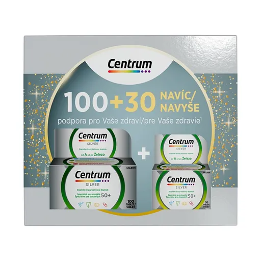 CENTRUM Multivitamín silver 50+ 100 + 30 NAVYŠE