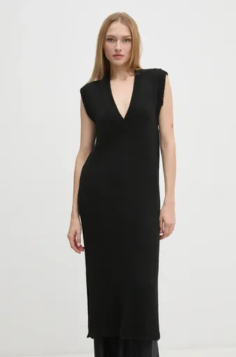 Šaty s prímesou vlny Sisley