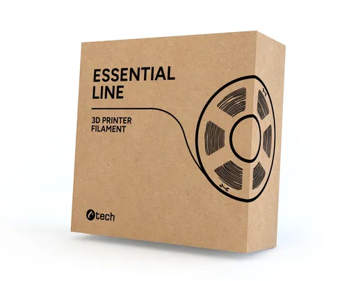 C-Tech 3DF-E-PETG-1.75-W-RF ReFill filament, ESSENTIAL LINE, PETG, biela, 1,75mm, 1kg