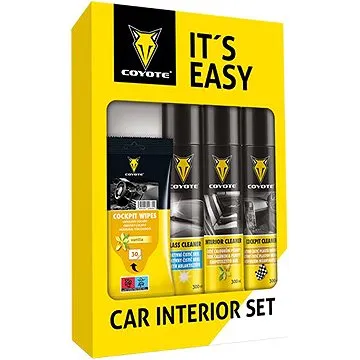 COYOTE Darčeková sada - čistiace obrúsky, čistič plastov, skiel a čalúnenia (CY-B9001)
