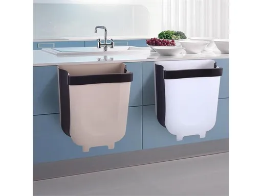 Kôš odpadkový 4L bielo-hnedý závesný