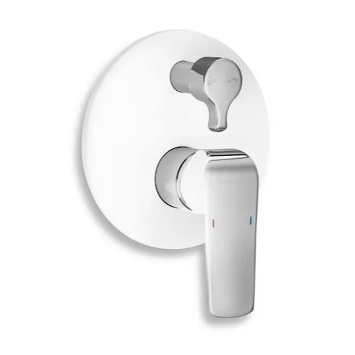 Novaservis Nobless Tina sprchová a vaňová batéria vrátane podomietkového telesa biela/chróm 38050R.1