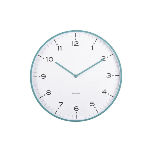 Karlsson 6011BL dizajnové nástenné hodiny modrá, pr. 40 cm
