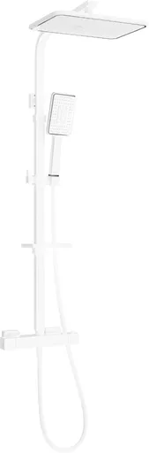 MEXEN/S - CQ54-SPRCHOVÁ SADA S TERMOSTATICKOU BATÉRIOU, BIELA / CHRÓM 772505495-21