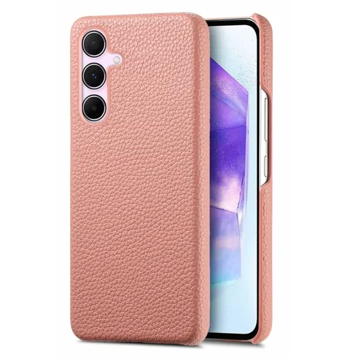 LEATHER CASE Ochranný kryt pre Samsung Galaxy A55 5G ružový
