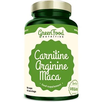 GreenFood Nutrition Carnitin Arginin Maca 90 kapsúl (8594193920488)