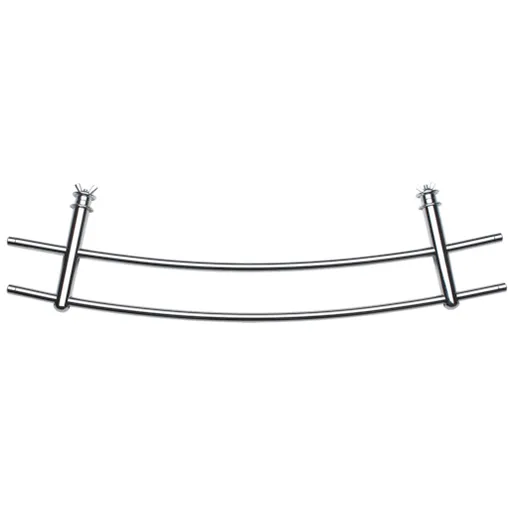 Oblúkové dvojdržiaky uterákov na radiátory Chróm MADLOOBLRAD259CR