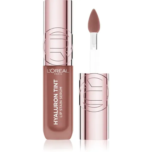 L’Oréal Paris Hyaluron Tint Lip Stain Serum tekutý rúž s hydratačným účinkom odtieň 485 Nude Espresso 5 ml