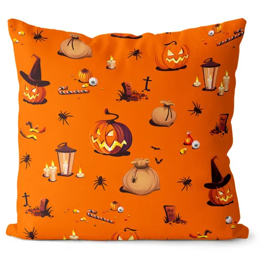 Vankúš Halloween vzor 1 (Velikost polštáře: 55 x 55 cm)