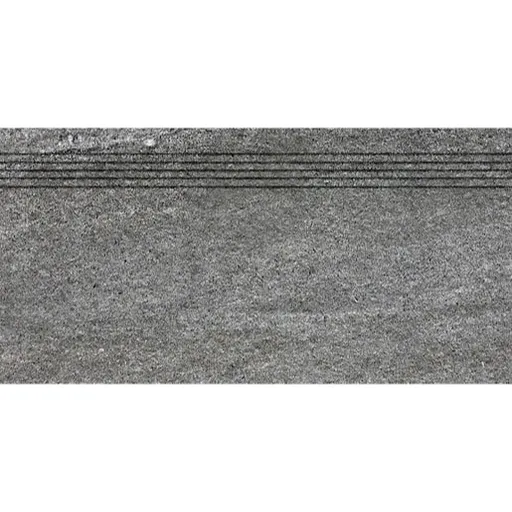 Schodovka Rako Quarzit tmavo sivá 30x60 cm mat DCVSE738.1