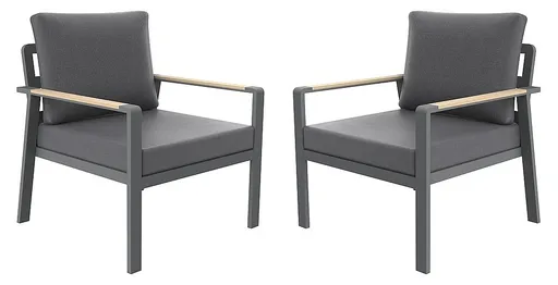 Hliníkové kreslá BOSTON DUO (2 ks)