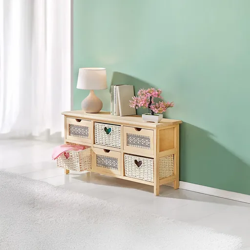 Die moderne Hausfrau Dřevěná komoda Romantik, velikost L