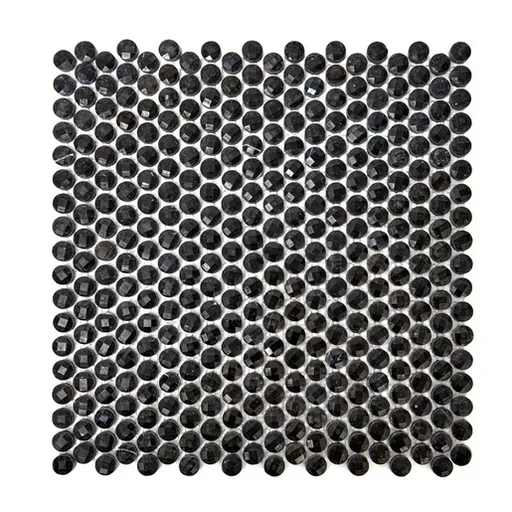 Kamenná mozaika Premium Mosaic Stone černá 30x30 cm leštěná STMOSDIA15BKP