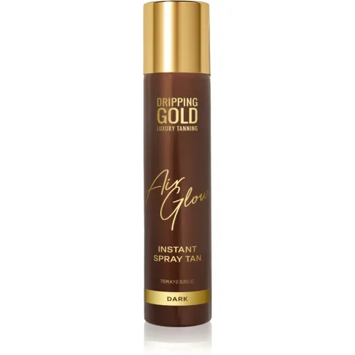 Dripping Gold Air Glow Instant Spray Tan samoopaľovací sprej odtieň Dark 75 ml