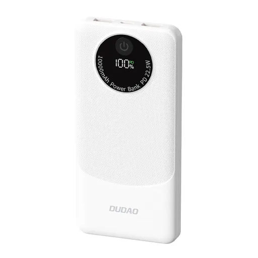 DUDAO K12 Externá nabíjačka 10 000 mAh PD 22.5W biela