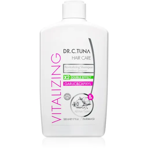 Farmasi Dr. C. Tuna Garlic & Capixyl obnovujúci šampón pre jemné vlasy a poškodené vlasy 500 ml