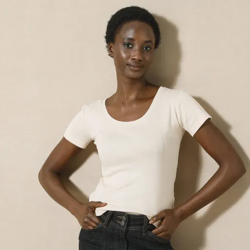 Jednofarebné tričko z bio bavlny s krátkymi rukávmi