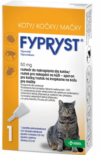 Fypryst Spot-on CAT pipeta pre mačky proti kliešťom a blchám 0,5ml