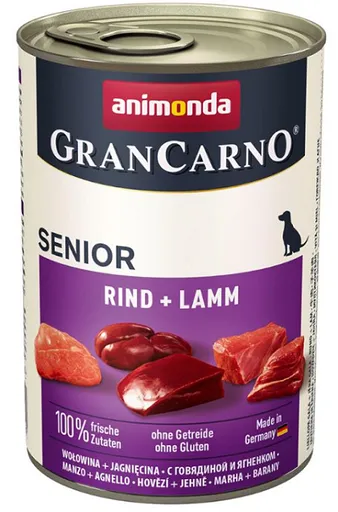 Animonda GRANCARNO® dog senior hovädzie a jahňa 6 x 400g konzerva
