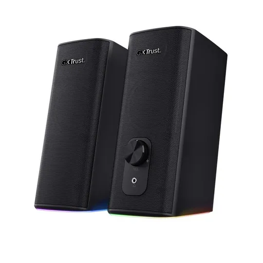 TRUST reproduktory GXT 612 CETIC RGB-Illuminated 2.0 Speaker Set, Bluetooth, čierna
