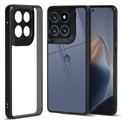 IBMRS Ochranný kryt pre Motorola Edge 60 / Edge 60 Fusion TRANSPARENT BLACK