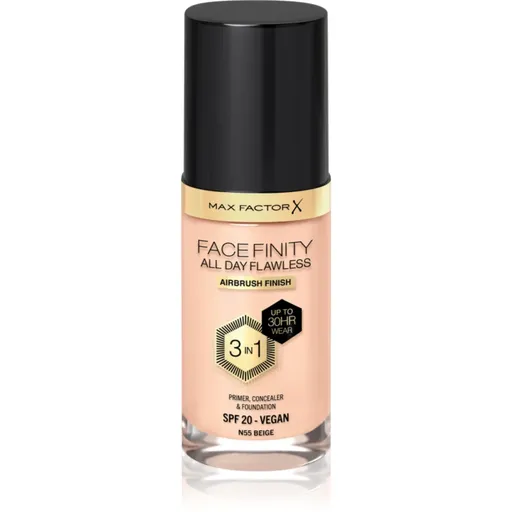 Max Factor Facefinity All Day Flawless dlhotrvajúci make-up SPF 20 odtieň 55 Beige 30 ml