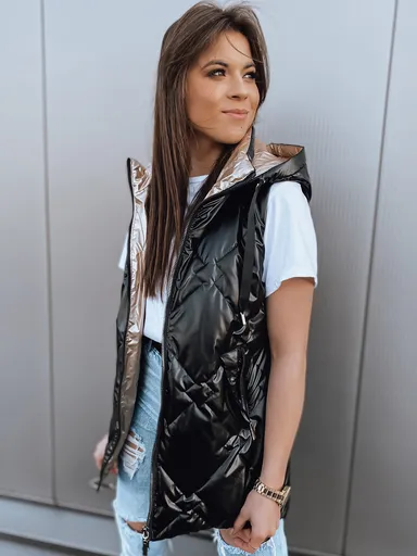 Dámska čierna vesta